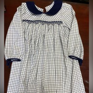 Shrimp and Grits dress. Blue corduroy collar  size 8